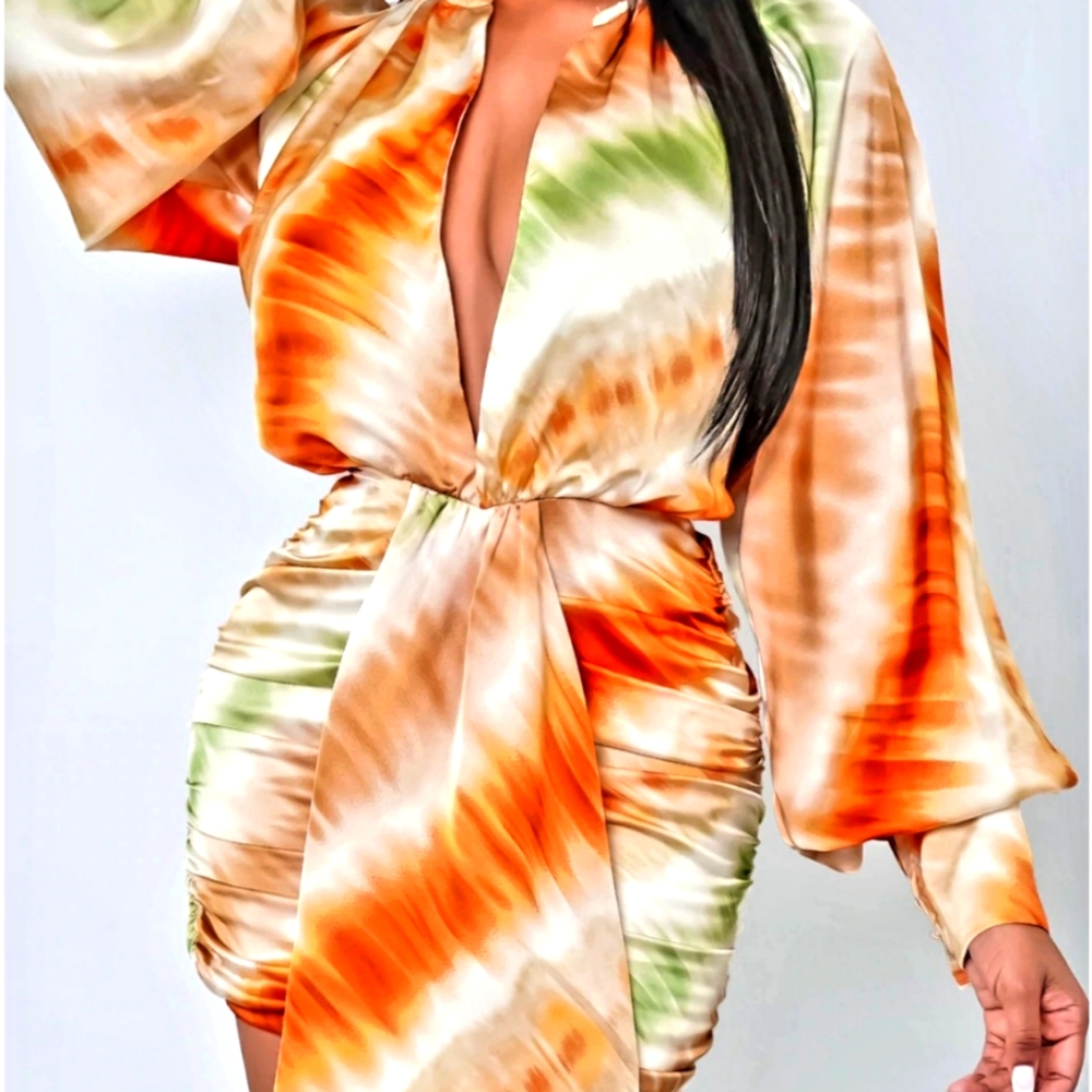 Tye Dye Stretch Mini Dress